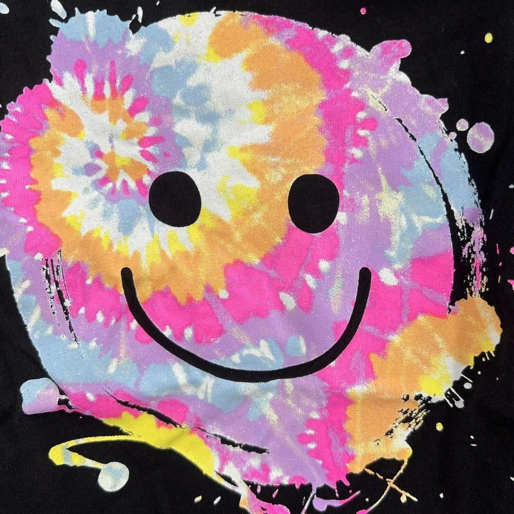 Childrens Place Tie Dye Happy‎ Face Tee Size Small New